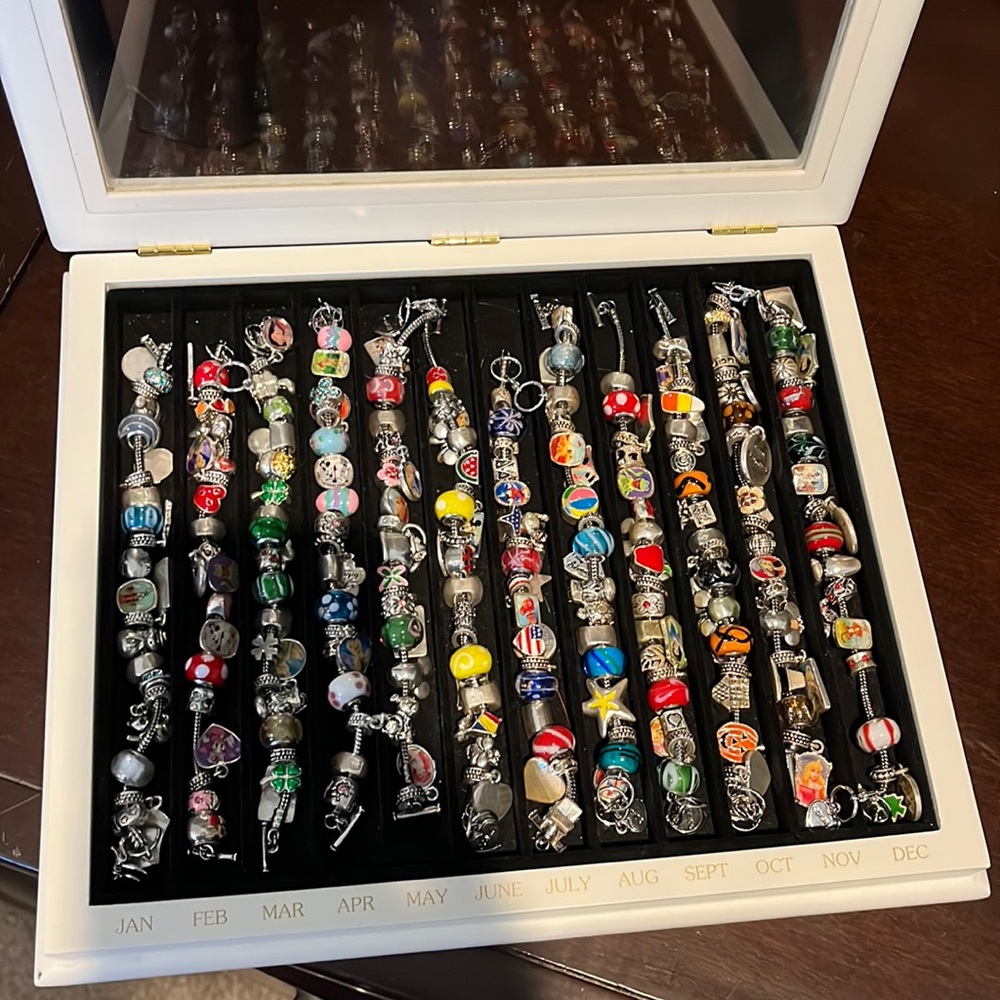 Willable and Ward.  13 month and seasonal monthly charm bracelets.